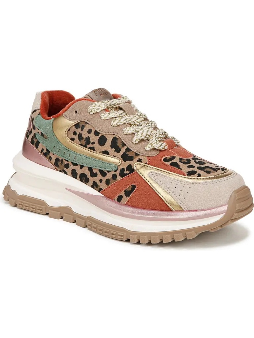 Chunky Leopard Print Women's Sneaker in Multi